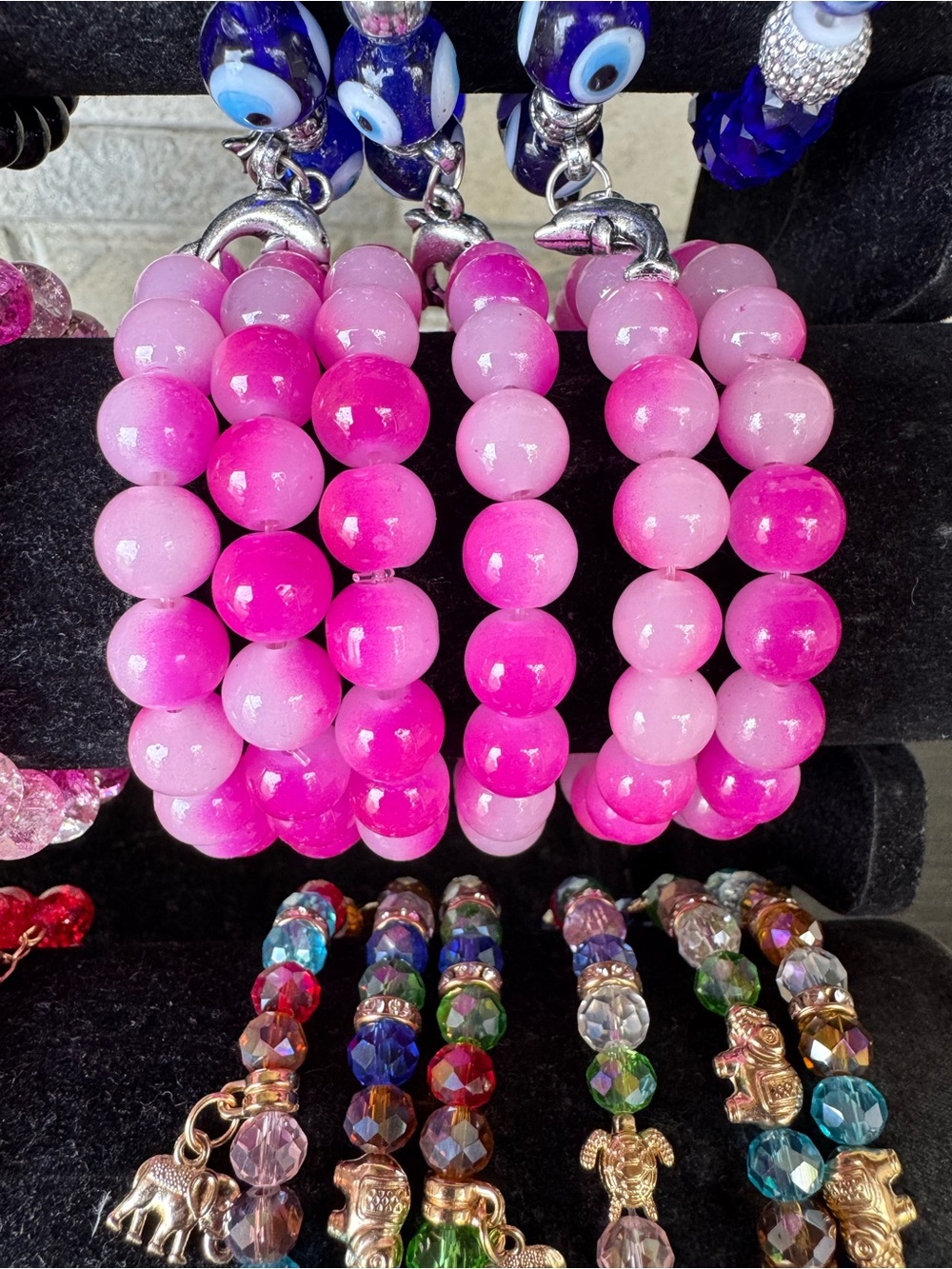 Assorted Beaded Stretch Bracelets - Multicolor Set - Picture 5 of 9